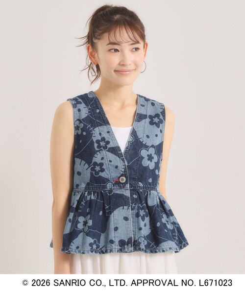 ITS'DEMO（イッツデモ）の「SOMETHING×HELLO KITTY 2WAYペプラムビスチェ（シャツ/ブラウス・レディース・ブルー系その他・00）」の11枚目の写真