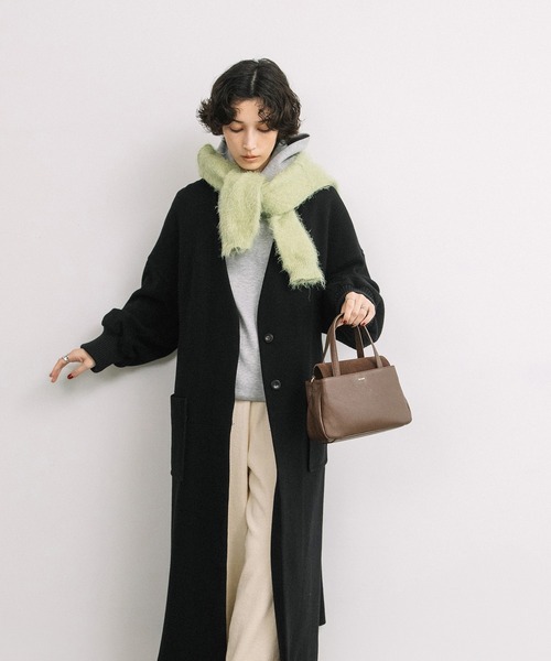 Beau're(ヴュレ)の「BEAURE スエードコンビ 2WAYトートバッグ(ショルダーバッグ・レディース・ラベンダー/ブラック/ブラウン/グレイッシュベージュ・FREE)」の10枚目の写真