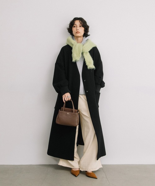 Beau're(ヴュレ)の「BEAURE スエードコンビ 2WAYトートバッグ(ショルダーバッグ・レディース・ラベンダー/ブラック/ブラウン/グレイッシュベージュ・FREE)」の12枚目の写真