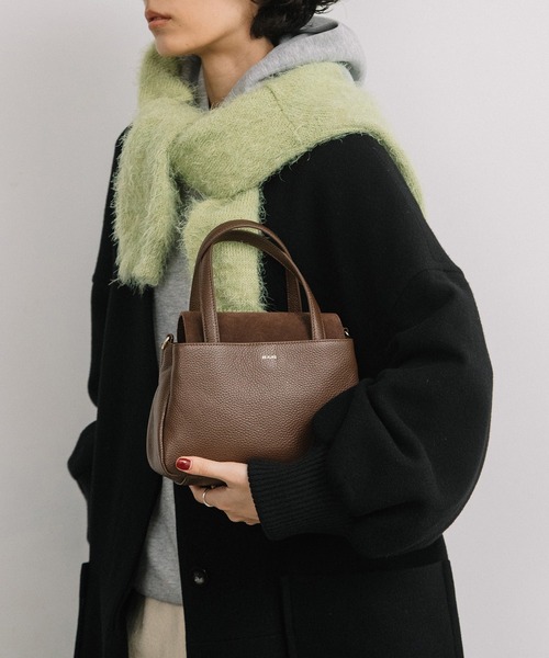 Beau're(ヴュレ)の「BEAURE スエードコンビ 2WAYトートバッグ(ショルダーバッグ・レディース・ラベンダー/ブラック/ブラウン/グレイッシュベージュ・FREE)」の15枚目の写真