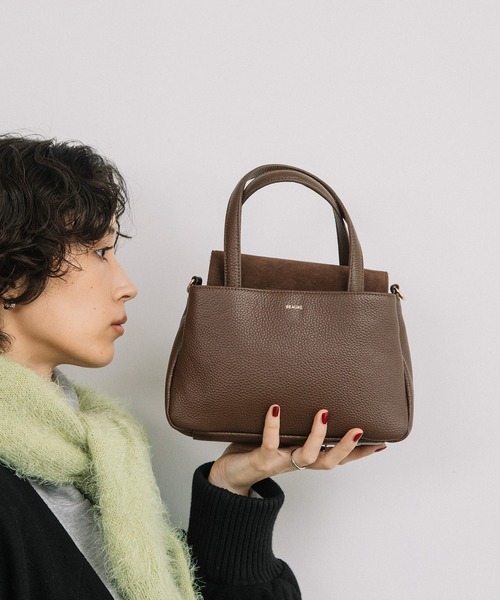 Beau're(ヴュレ)の「BEAURE スエードコンビ 2WAYトートバッグ(ショルダーバッグ・レディース・ラベンダー/ブラック/ブラウン/グレイッシュベージュ・FREE)」の17枚目の写真