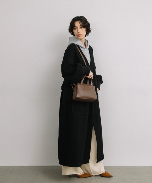 Beau're(ヴュレ)の「BEAURE スエードコンビ 2WAYトートバッグ(ショルダーバッグ・レディース・ラベンダー/ブラック/ブラウン/グレイッシュベージュ・FREE)」の19枚目の写真