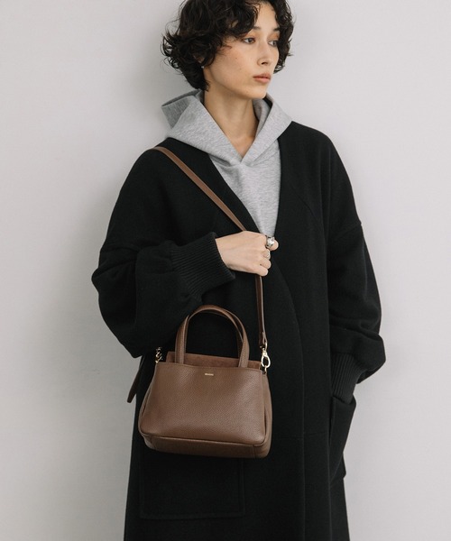 Beau're(ヴュレ)の「BEAURE スエードコンビ 2WAYトートバッグ(ショルダーバッグ・レディース・ラベンダー/ブラック/ブラウン/グレイッシュベージュ・FREE)」の22枚目の写真