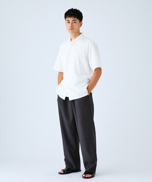 EDIFICE(エディフィス)の「EVALET ショートスリーブシャツ(シャツ/ブラウス・メンズ・ホワイト/ネイビー/ブラウン・LARGE/MEDIUM/SMALL)」の5枚目の写真