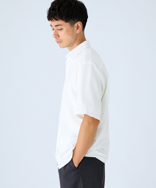 EDIFICE(エディフィス)の「EVALET ショートスリーブシャツ(シャツ/ブラウス・メンズ・ホワイト/ネイビー/ブラウン・LARGE/MEDIUM/SMALL)」の7枚目の写真
