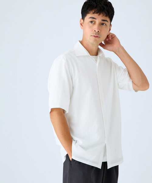 EDIFICE(エディフィス)の「EVALET ショートスリーブシャツ(シャツ/ブラウス・メンズ・ホワイト/ネイビー/ブラウン・LARGE/MEDIUM/SMALL)」の9枚目の写真