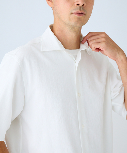 EDIFICE(エディフィス)の「EVALET ショートスリーブシャツ(シャツ/ブラウス・メンズ・ホワイト/ネイビー/ブラウン・LARGE/MEDIUM/SMALL)」の10枚目の写真