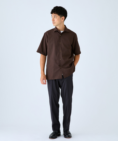 EDIFICE(エディフィス)の「EVALET ショートスリーブシャツ(シャツ/ブラウス・メンズ・ホワイト/ネイビー/ブラウン・LARGE/MEDIUM/SMALL)」の13枚目の写真