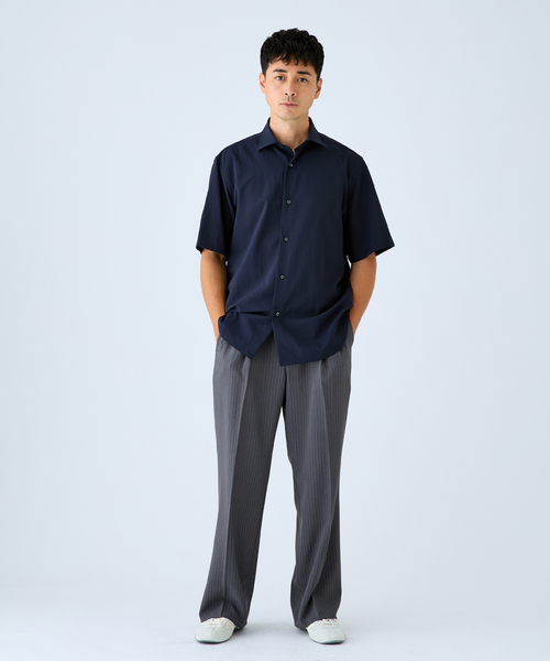 EDIFICE(エディフィス)の「EVALET ショートスリーブシャツ(シャツ/ブラウス・メンズ・ホワイト/ネイビー/ブラウン・LARGE/MEDIUM/SMALL)」の20枚目の写真