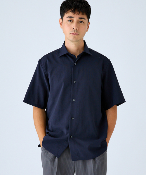 EDIFICE(エディフィス)の「EVALET ショートスリーブシャツ(シャツ/ブラウス・メンズ・ホワイト/ネイビー/ブラウン・LARGE/MEDIUM/SMALL)」の22枚目の写真