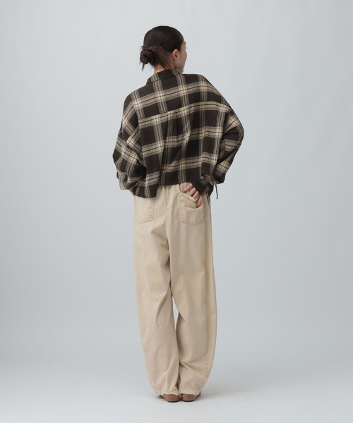 LEPSIM(レプシィム)の「楊柳チェック袖シャーシャツ 1047095(シャツ/ブラウス・レディース・ブラック/ブラウン・FREE)」の22枚目の写真