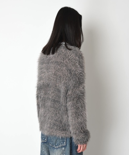 SUPERTHANKS(スーパーサンクス)の「ミックスカラー シャギーニットクルーネックCrew neck volume shaggy knit(ニット/セーター・メンズ・ブラウン系その他/グレー系その他/ブラック系その他・ONE SIZE)」の11枚目の写真