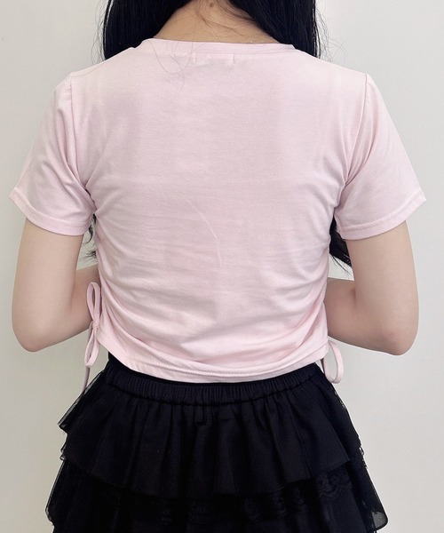 INGNI(イング)の「ラインストーン飛ばしロゴTシャツ(Tシャツ/カットソー・レディース・ブラック×ホワイト/ピンク系7/ホワイト×ブラック/ブラック×ピンク/ホワイト×ピンク・M)」の21枚目の写真
