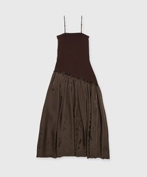 KNIT SLANT BEAR DRESS/ニットスラントベアドレス