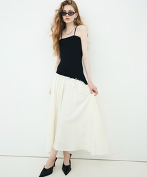 KNIT SLANT BEAR DRESS/ニットスラントベアドレス