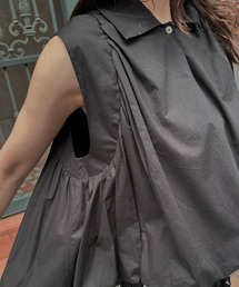 WILLFULLY | volume balloon gather no sleeve tops(シャツ/ブラウス)