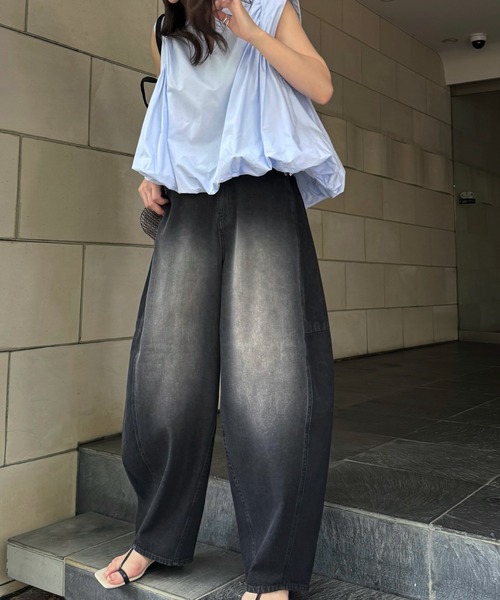 WILLFULLY(ウィルフリー)の「volume balloon gather no sleeve tops(シャツ/ブラウス・レディース・サックスブルー/モカ/ブラック・FREE)」の20枚目の写真