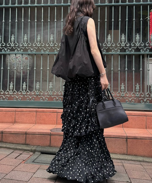 WILLFULLY(ウィルフリー)の「volume balloon gather no sleeve tops(シャツ/ブラウス・レディース・サックスブルー/モカ/ブラック・FREE)」の10枚目の写真