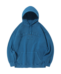 STENDS（ステンズ）の「[M~4XL] ピグメントアーチロゴフードパーカー_ブルー（パーカー）」