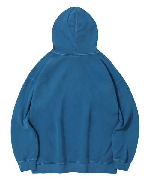 STENDS（ステンズ）の「[M~4XL] ピグメントアーチロゴフードパーカー_ブルー（パーカー・レディース・その他・LARGE/MEDIUM/X-LARGE/XXXX-LARGE/XXX-LARGE）」の3枚目の写真