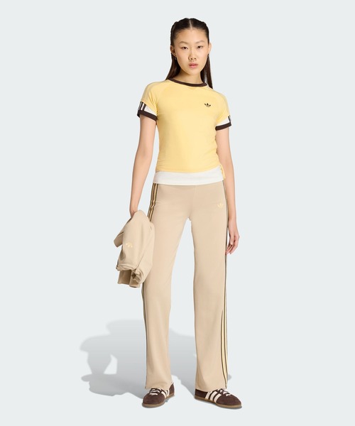 adidas(アディダス)の「ダブルレイヤー カリ Tシャツ / アディダスオリジナルス adidas Originals(Tシャツ/カットソー・レディース・イエロー・XX-LARGE/LARGE/MEDIUM/SMALL/X-LARGE)」の3枚目の写真