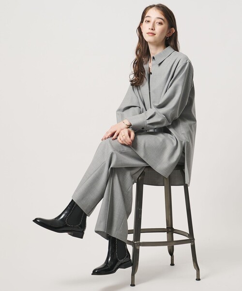 UNITED ARROWS(ユナイテッドアローズ)の「スタッズ サイドゴア ショートブーツ(ブーツ・レディース・ブラック・37h/38/35/35h/36/36h/37)」の4枚目の写真