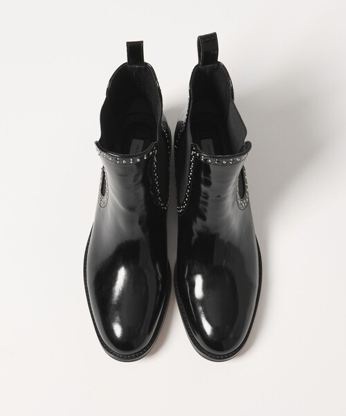 UNITED ARROWS(ユナイテッドアローズ)の「スタッズ サイドゴア ショートブーツ(ブーツ・レディース・ブラック・37h/38/35/35h/36/36h/37)」の6枚目の写真