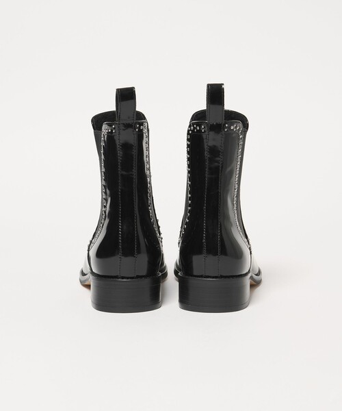 UNITED ARROWS(ユナイテッドアローズ)の「スタッズ サイドゴア ショートブーツ(ブーツ・レディース・ブラック・37h/38/35/35h/36/36h/37)」の8枚目の写真