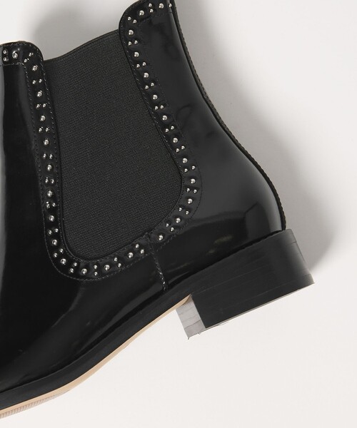 UNITED ARROWS(ユナイテッドアローズ)の「スタッズ サイドゴア ショートブーツ(ブーツ・レディース・ブラック・37h/38/35/35h/36/36h/37)」の12枚目の写真