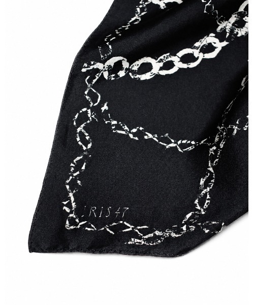IRIS47(イリスフォーセブン)の「【IRIS 47】tangle mini scarf/タングル ミニ スカーフ 夏(バンダナ/スカーフ・レディース・ブラック系その他・FREE)」の3枚目の写真