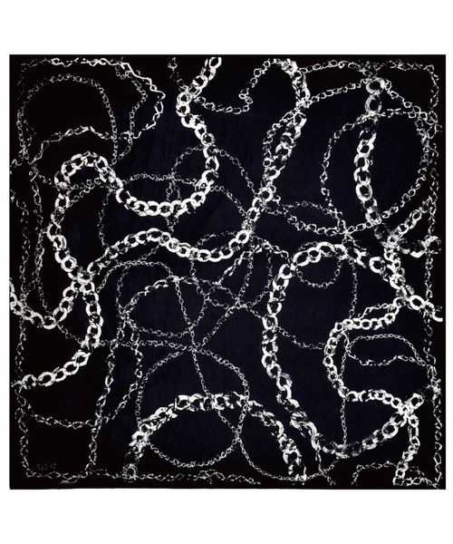 IRIS47(イリスフォーセブン)の「【IRIS 47】tangle mini scarf/タングル ミニ スカーフ(バンダナ/スカーフ・レディース・ブラック系その他・FREE)」の4枚目の写真