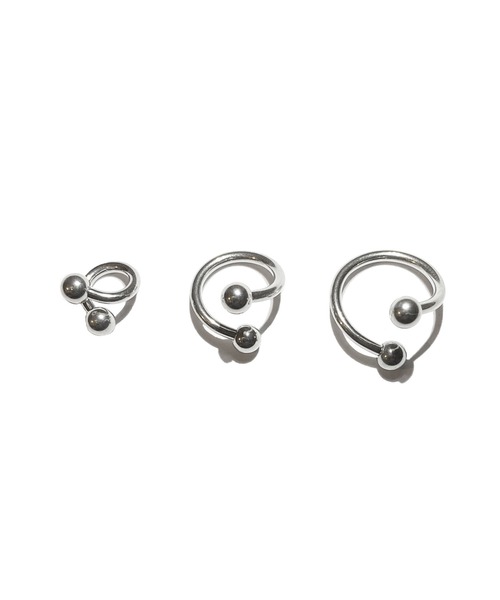 MORPH（モルフ）の「MORPH モルフ スパイラル ボディーピアス 14ゲージ 6mm~12mm（ピアス（片耳用）・メンズ・シルバー・12/6/8/10）」の2枚目の写真