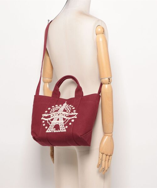 KENZO（ケンゾー）の「23KENZO EIFFEL TOWER DESIGN SMALL TOTE BAG（メッセンジャーバッグ・メンズ・レッド系その他・ONE SIZE）」の5枚目の写真