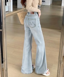 デニムフレアパンツ