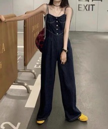 デニムオールインワン