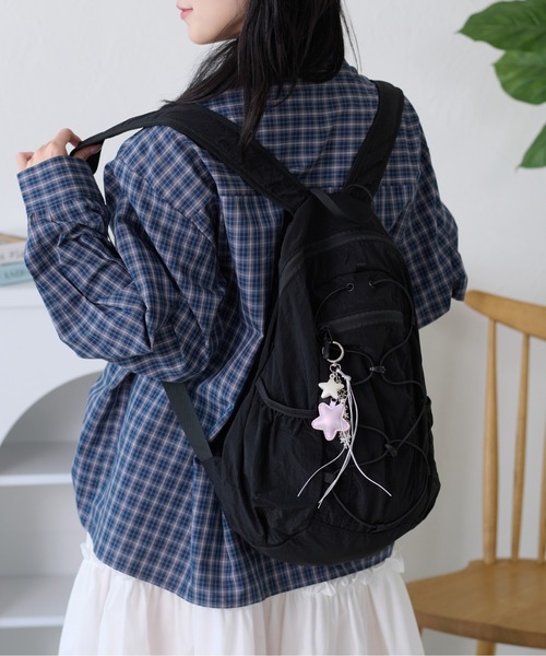 kutir(クティール)の「アソートドロストリボンシャツ(シャツ/ブラウス・レディース・ネイビー/サックスブルー/ブラウン/チャコールグレー/ライトグリーン/ホワイト/ダークグレー・FREE)」の10枚目の写真