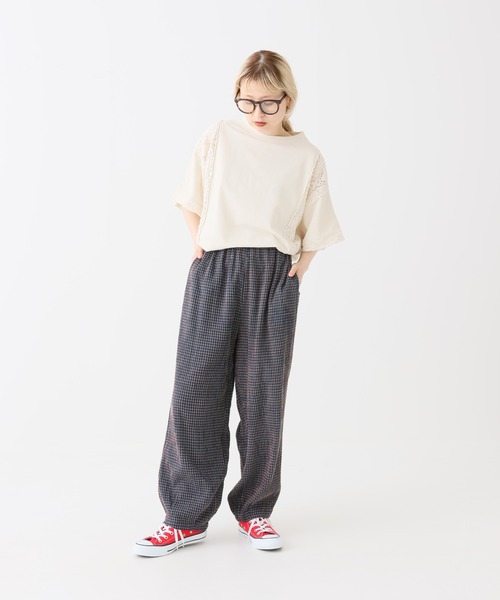 HEART MARKET(ハートマーケット)の「レース部分使いプルオーバー(Tシャツ/カットソー・レディース・チャコール/グリーン/マスタード/ブラック/ナチュラル・FREE)」の14枚目の写真