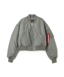 Alpha Industries/アルファ インダストリーズ/MA-1 CROPPED FLIGHT JACKET W (OXFORD)/ウィメンズ MA-1クロップド フライトジャケット オックスフォード