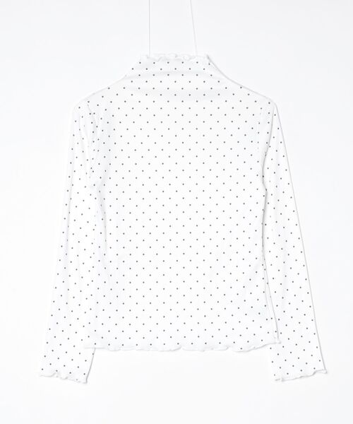 Vini(ヴィニ)の「ピンドット柄ハイネックメロウカットソー(Tシャツ/カットソー・レディース・グレー/ホワイト・MEDIUM)」の11枚目の写真