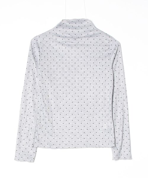 Vini(ヴィニ)の「ピンドット柄ハイネックメロウカットソー(Tシャツ/カットソー・レディース・グレー/ホワイト・MEDIUM)」の12枚目の写真