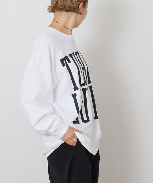 JOURNAL STANDARD LUXE（ジャーナルスタンダード　ラックス）の「プリントロンT(TURNSLUCKS)（Tシャツ/カットソー・レディース・ベージュ/ブラック・FREE）」の7枚目の写真