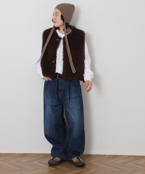 JOURNAL STANDARD LUXE（ジャーナルスタンダード　ラックス）の「プリントロンT(TURNSLUCKS)（Tシャツ/カットソー・レディース・ベージュ/ブラック・FREE）」の9枚目の写真