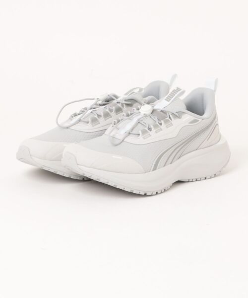 PUMA(プーマ)の「PUMA プーマ SOFTRIDE MOVE ON F AS WD 幅広 滑りにくい レディーススニーカー(ソフトライドムーブオンフダンASワイド)(スニーカー・レディース・アイボリー/ライトグレー/ブラック・22.5cm/23.0cm/23.5cm/24.0cm/24.5cm/25.0cm)」の2枚目の写真