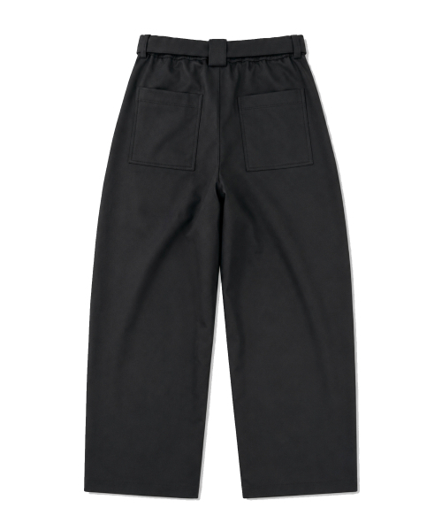 GRAYBLVD（グレイブラバット）の「LOWELL カーブドベルト付きスラックス（ブラック）（スラックス・メンズ・その他・MEDIUM/LARGE/X-LARGE）」の3枚目の写真