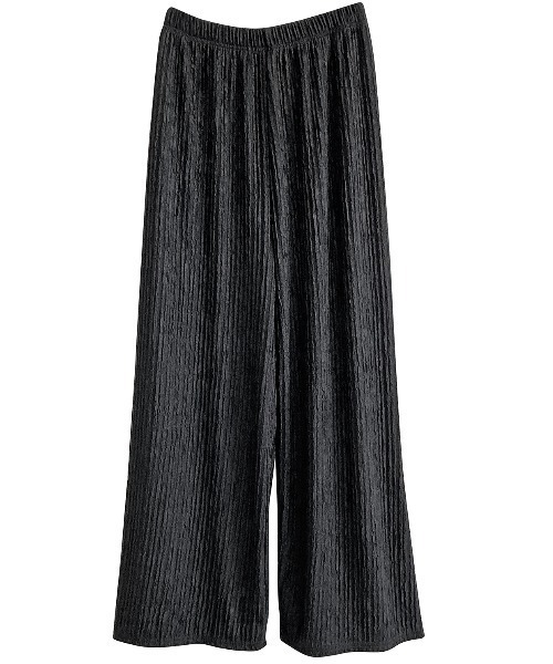 Per sist ence(パーシエンス)の「リラックスプリーツパンツ(その他パンツ・レディース・ブラック/ベージュ/グレー/ブラウン・ONE SIZE)」の1枚目の写真