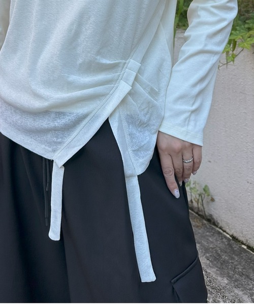 Alley Tokyo(アリートーキョー)の「レイヤード完成してますトップス(Tシャツ/カットソー・レディース・ブラック/サックスブルー/オフホワイト・FREE)」の6枚目の写真
