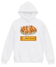 NIPOP（ニポップ） プルパーカー メンズ スウェット 餃子 中華料理 イラスト ロゴ プリント プルオーバーパーカー フーディー スエット トップス インバウンド お土産 レディース ユニセックス