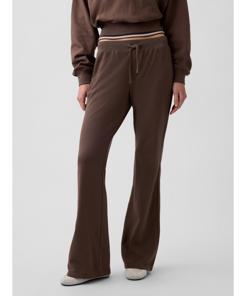 GAP(ギャップ)の「ヴィンテージソフト フレンチテリー フレア スウェットパンツ(スウェットパンツ・レディース・グレー/ネイビー/ブラック/ブラウン・XXS/S/M/L/XS)」の3枚目の写真