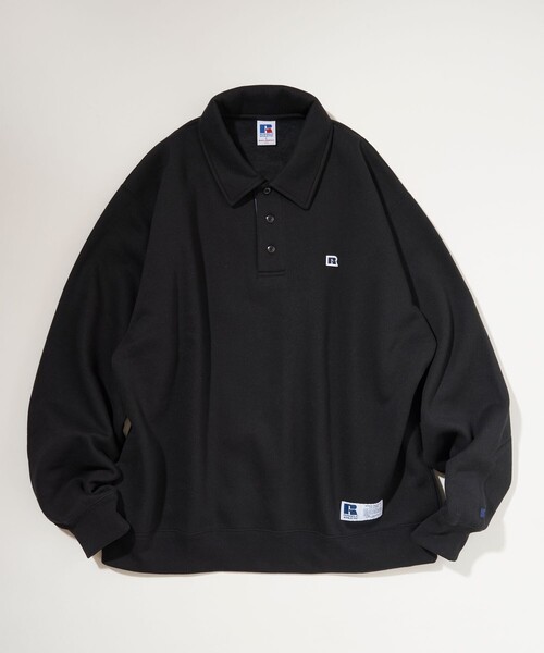 Russell Athletic(ラッセルアスレティック)の「RUSSELL ATHLETIC/ラッセルアスレチック 限定展開 RUSSELL ATHLETIC × FREAK'S STORE / 別注 RS ポロスウェット(スウェット・メンズ・ネイビー/アッシュグレー/ブラック/ブラウン・LARGE/MEDIUM/SMALL)」の5枚目の写真