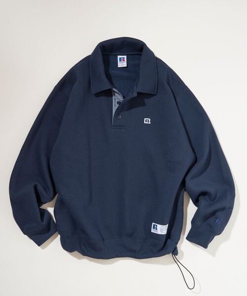 Russell Athletic(ラッセルアスレティック)の「RUSSELL ATHLETIC/ラッセルアスレチック 限定展開 RUSSELL ATHLETIC × FREAK'S STORE / 別注 RS ポロスウェット(スウェット・メンズ・ネイビー/アッシュグレー/ブラック/ブラウン・LARGE/MEDIUM/SMALL)」の14枚目の写真